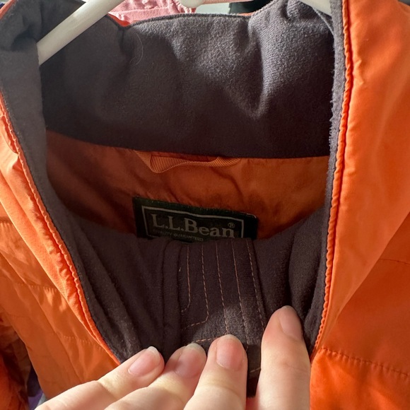 L.L. Bean Quilted Jacket Puffer Orange - Picture 8 of 8